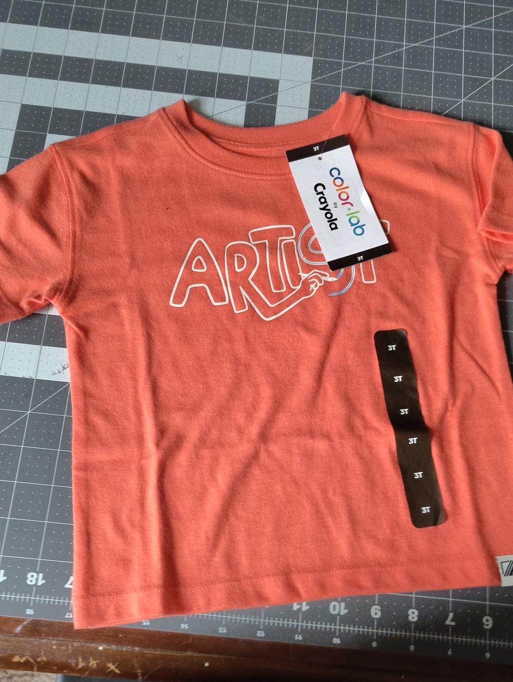 Orange 'Artist' Kids T-Shirt